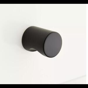 Signature Hardware Orvin Brass Whistle Cabinet Knob - Satin Black